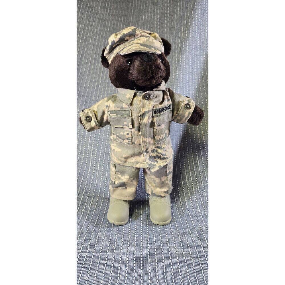 US Air Force 11” Bear Forces of America Plush Bear Camo With Tags